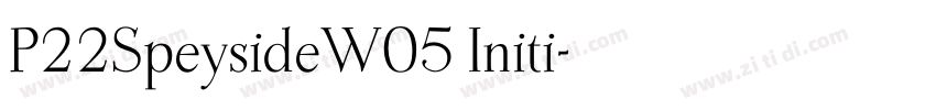P22SpeysideW05 Initi字体转换